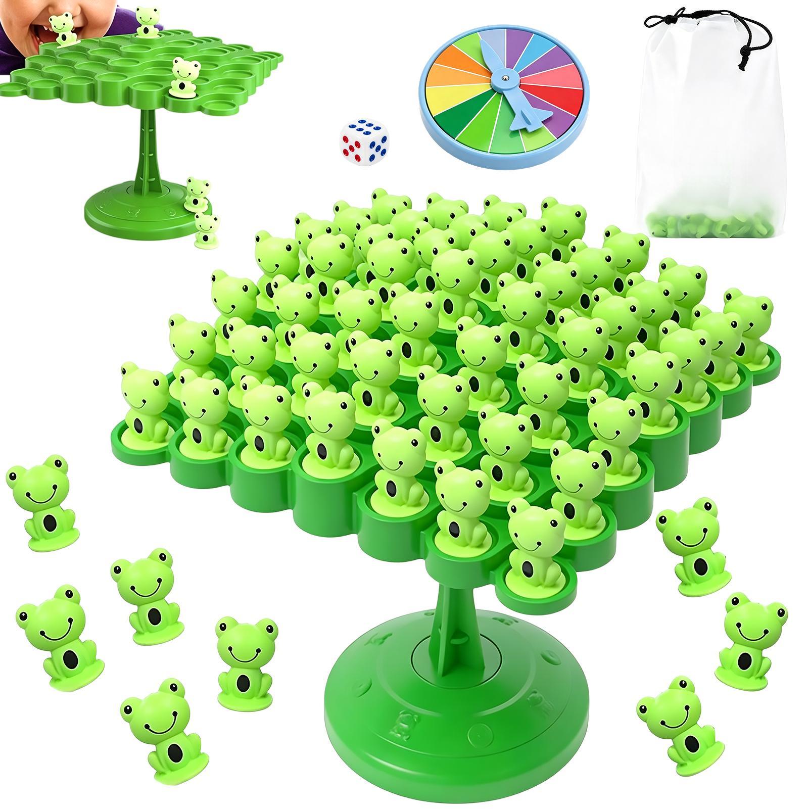Board Game With Questions - Kids Frog Balance Tree Board Game,