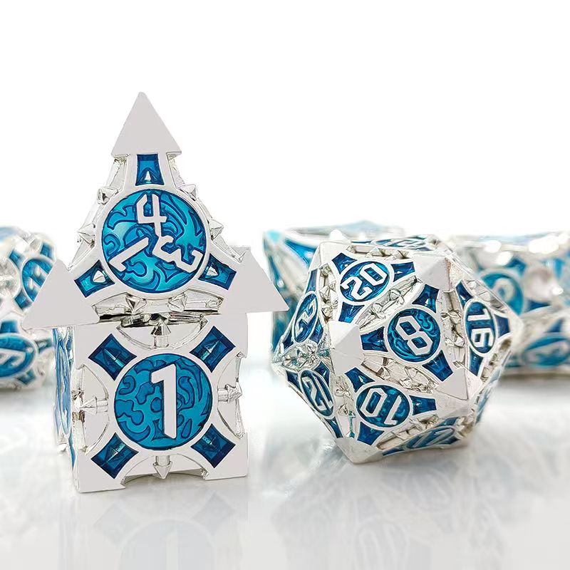 7 Pcs Cosplay D4-D20 DND Brass - огляд і ціна Board Game Rpg