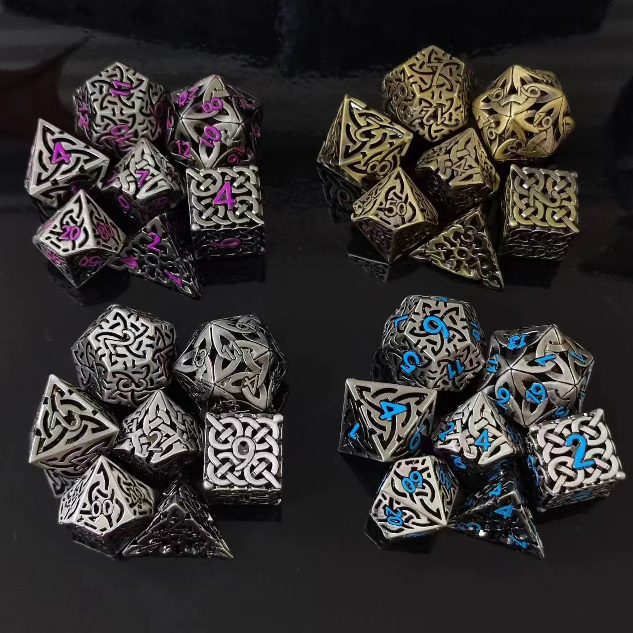 7 Pcs Cosplay D4-D20 DND Brass - огляд і ціна Board Game Rpg