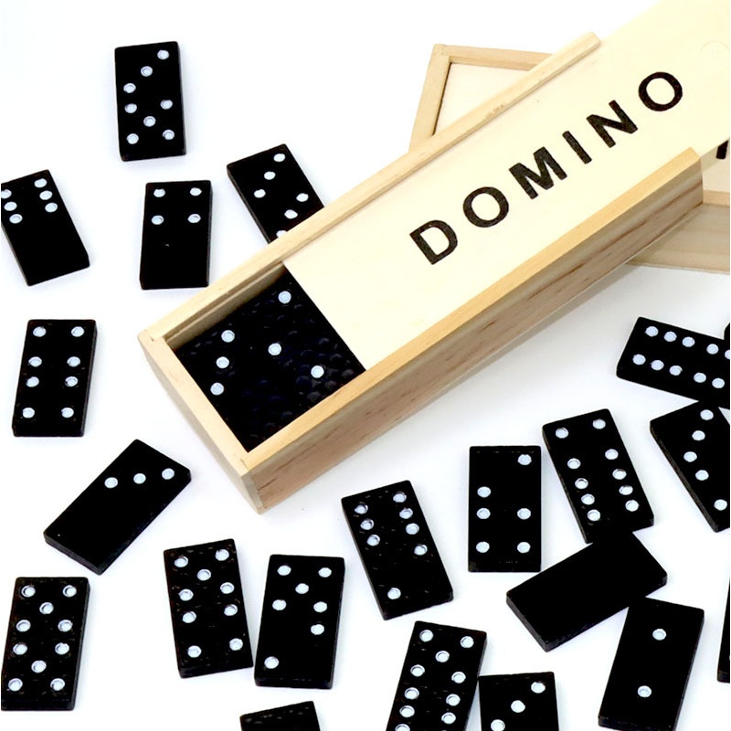 28 Pieces Of Black Dominoes Wo - огляд і ціна Board Game Monopoli