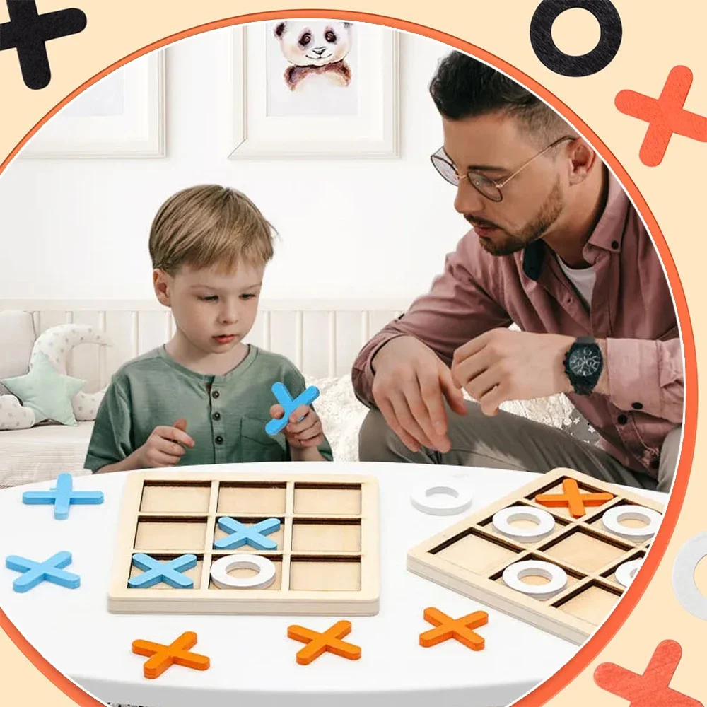 Wooden XO Tic Tac Toe Game Min - огляд і ціна Board Game With Questions