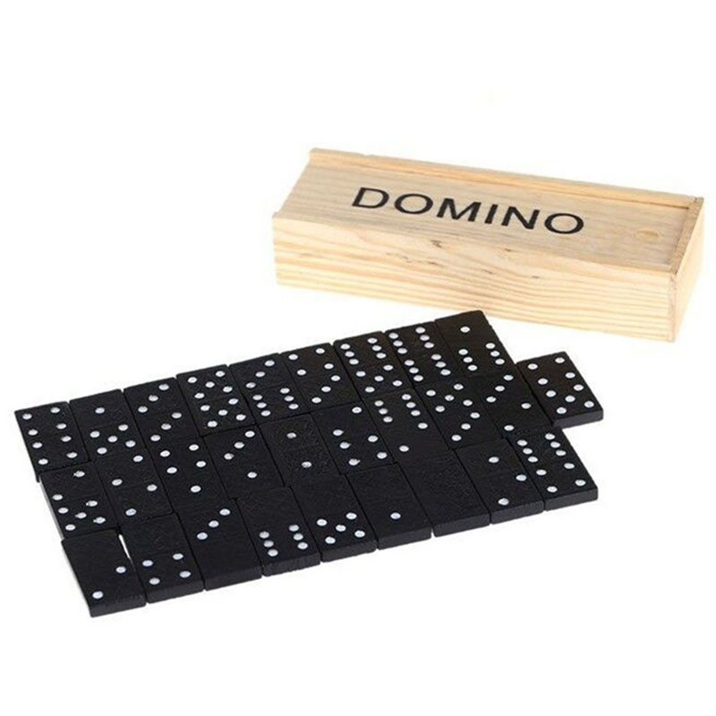 28pcs/Set Wooden Domino Board  - огляд і ціна Board Game Monopoli