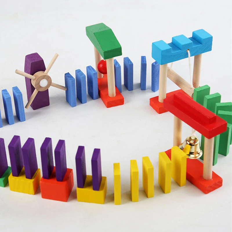 Montessori Wooden Rainbow Domi - огляд і ціна Board Game Monopoli