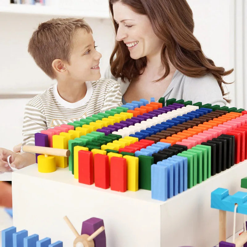 Montessori Wooden Rainbow Domi - огляд і ціна Board Game Monopoli