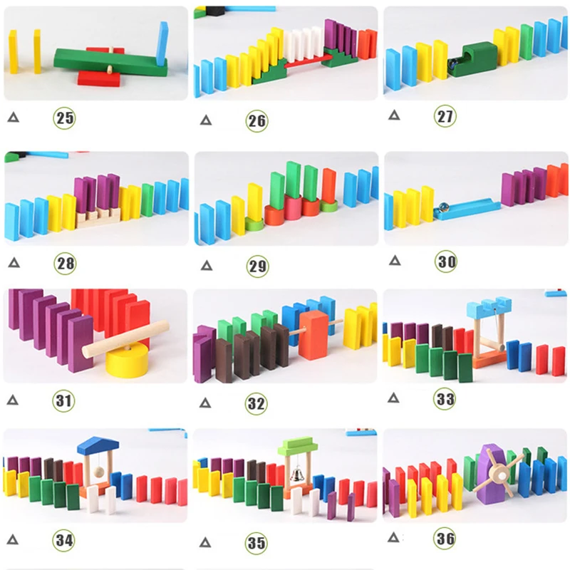 Montessori Wooden Rainbow Domi - огляд і ціна Board Game Monopoli