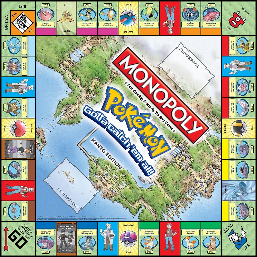 MONOPOLY Pokemon Board Game Ca - огляд і ціна Board Game Monopoli