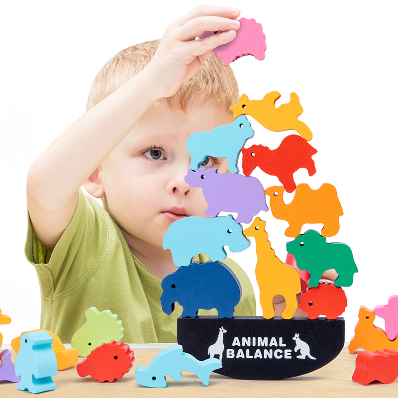 Montessori Children Wooden Ani - огляд і ціна Board Game With Questions