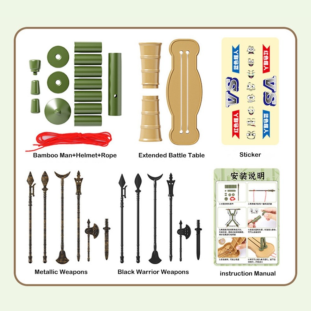 Two-player Battle Bamboo Man B - огляд і ціна Board Game With Questions