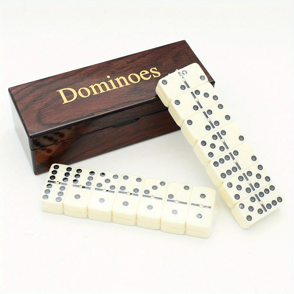 [Wooden Dominoes Game Set] 28p - огляд і ціна Board Game Monopoli