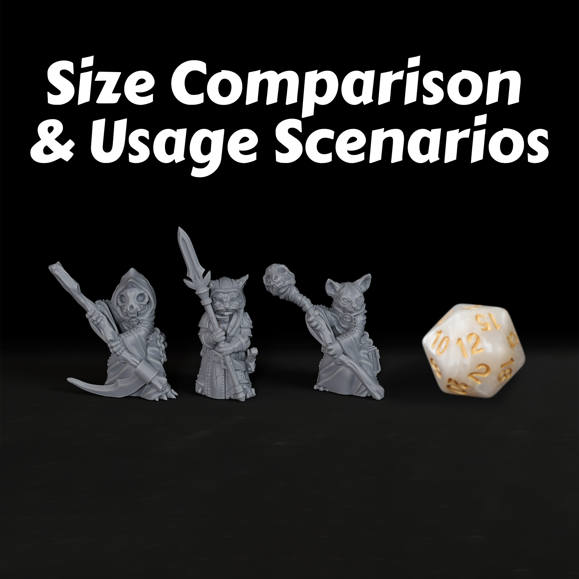 Three Cat Warriors Miniatures  - огляд і ціна Board Game Rpg