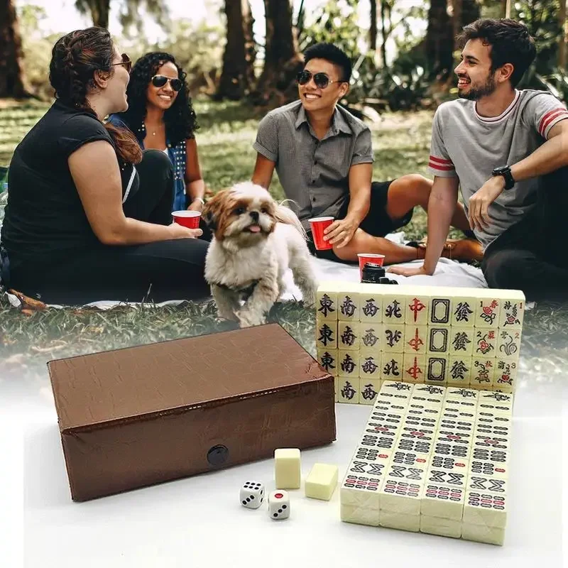 Chinese Mahjong Game Set 144 W - огляд і ціна Board Game Family