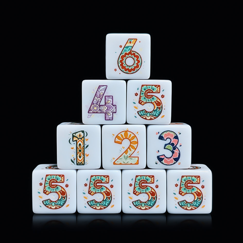 12Pcs Printed Mandala Floral D - огляд і ціна Board Game Rpg