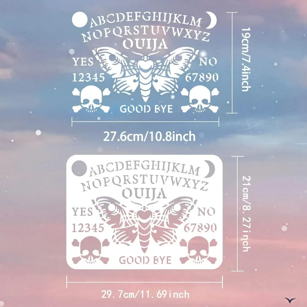 Ouija Board Stencil 8.3x11.7in - огляд і ціна Board Game Template