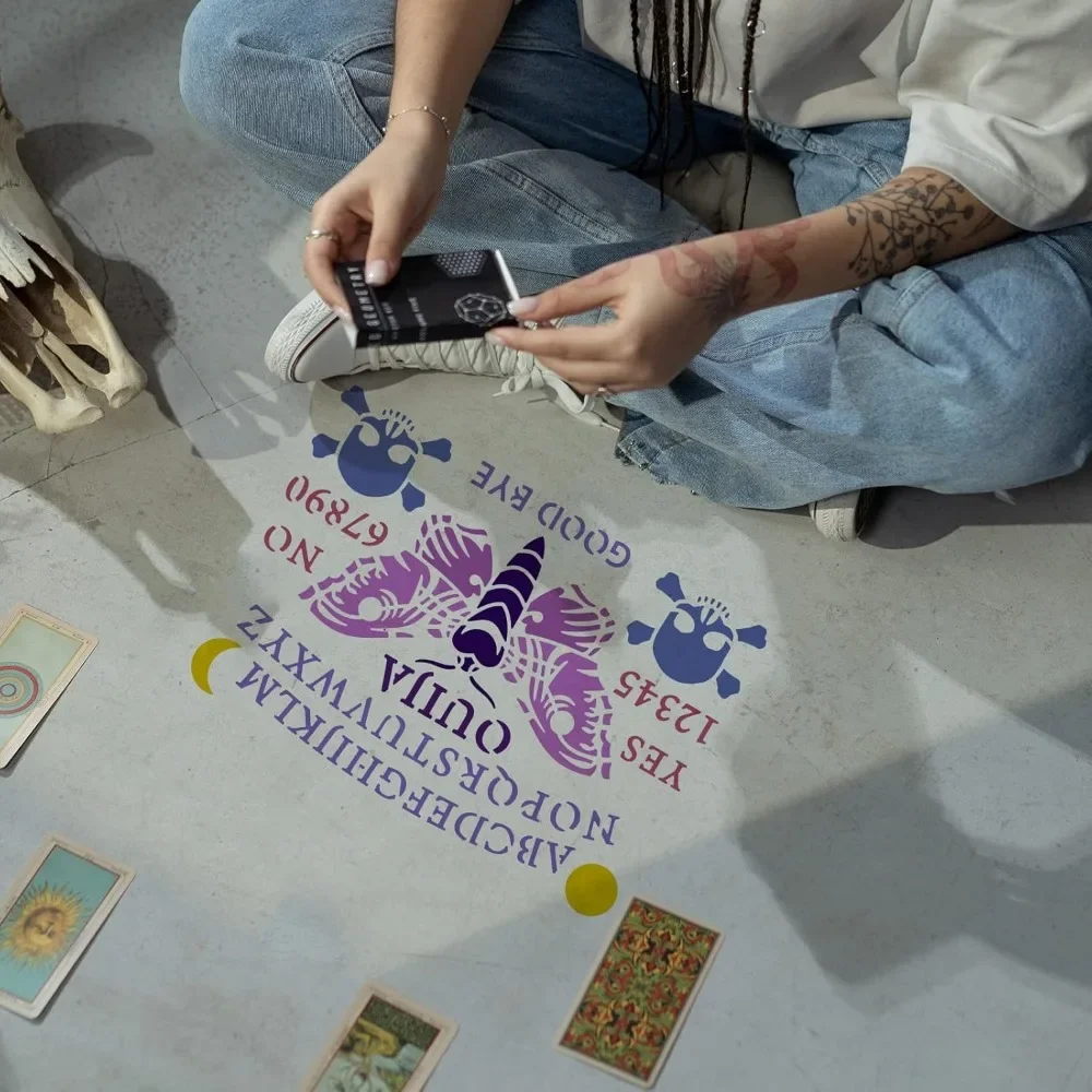 Ouija Board Stencil 8.3x11.7in - огляд і ціна Board Game Template