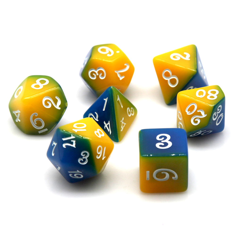 Blue & Yellow Dual Color Polyh - огляд і ціна Board Game Rpg