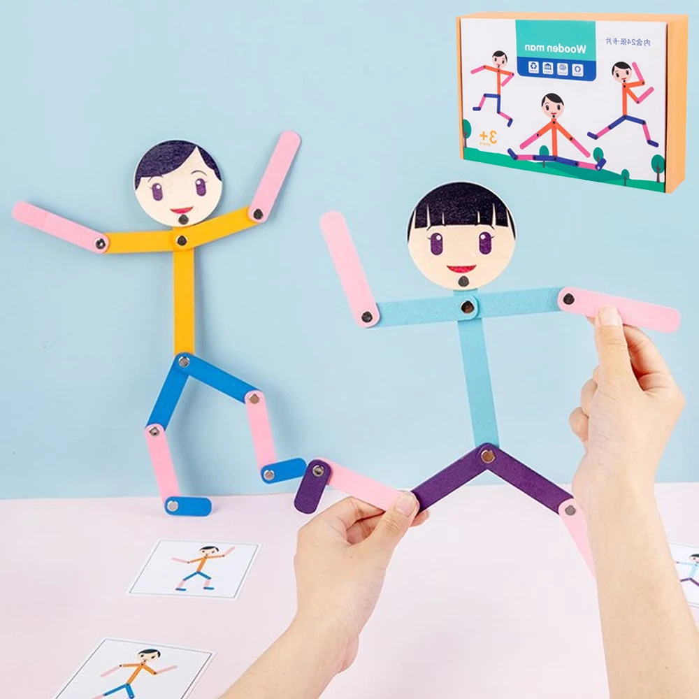 Sport Wooden Man Material DIY  - огляд і ціна Board Game With Questions