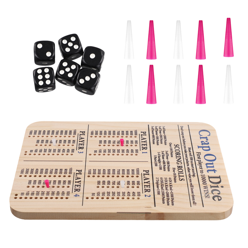 Wooden Crap Out Dice Score Boa - огляд і ціна Board Game Family